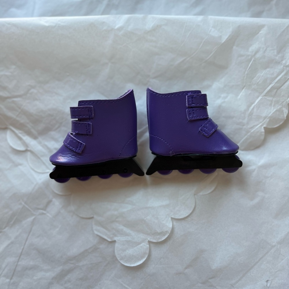 NEW Purple Roller Blades for 18” Dolls American Girl Our Generation 80s 90s